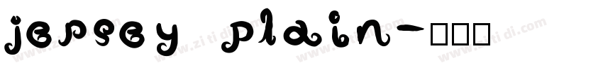 jersey plain字体转换